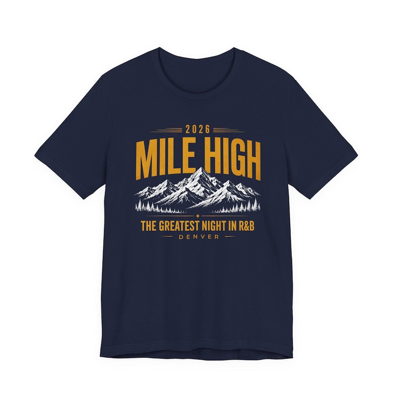 マイルハイ・デンバー 2026 ヴィンテージミュージックグラフィックTシャツ 画像 8