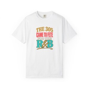 Maglietta Comfort Colors® Miami RandB Concert, 305 Night Out Tee per donne di colore, stile da stadio elegante e sensuale immagine 2