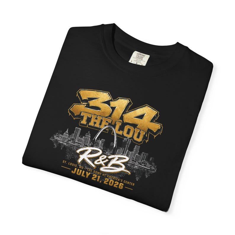 The Lou 314 | Vintage R&B Concert Graphic Tee | RnB Concert Tshirt image 5