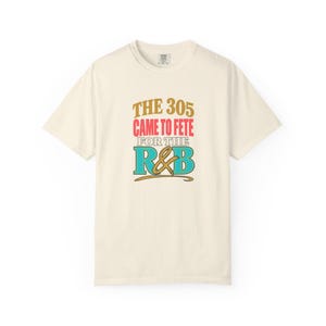 Maglietta Comfort Colors® Miami RandB Concert, 305 Night Out Tee per donne di colore, stile da stadio elegante e sensuale immagine 4