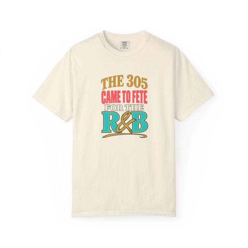 Maglietta Comfort Colors® Miami RandB Concert, 305 Night Out Tee per donne di colore, stile da stadio elegante e sensuale immagine 4