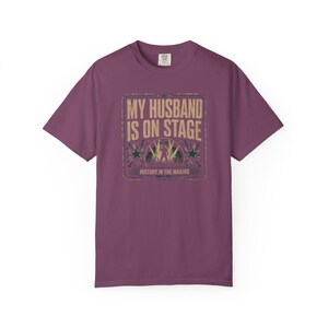 Comfort Colors My Husband Is on Stage RnB Concert Shirt, Funny Night Out Tee for Black Women, Music Lover Gift image 9