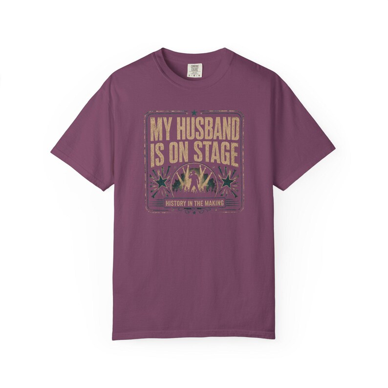 Comfort Colors My Husband Is on Stage RnB Concert Shirt, Funny Night Out Tee for Black Women, Music Lover Gift image 9