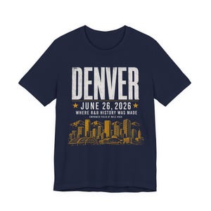 Camiseta del concierto de Denver - 26 de junio de 2026 - Donde se hizo historia del R&B - Camiseta unisex con estampado de estadio imagen 7