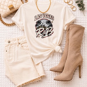 Comfort Colors® Las Vegas RandB Concert Shirt, Music Lights Good Vibes Night Out Tee for Black Women image 8