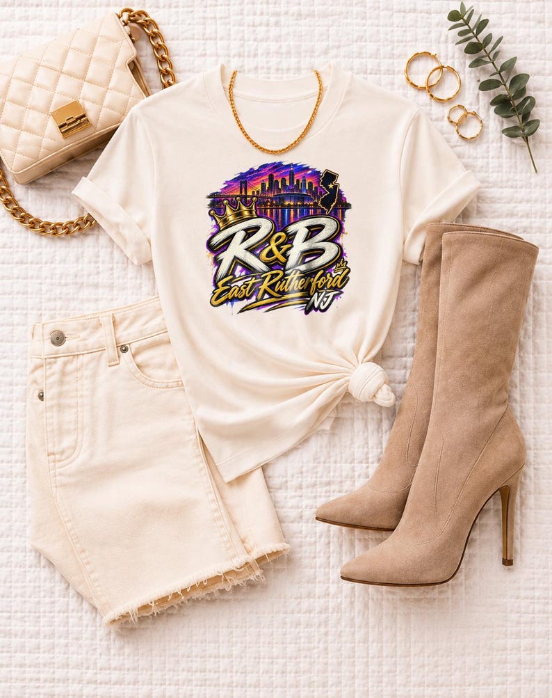 Comfort Colors New York RnB Concert Shirt, East Rutherford 03 Night Out Tee for Black Women, Concert Lover Gift image 9