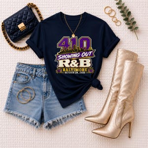 Comfort Colors® Baltimore RandB Concert Shirt, Bmore Night Out Tee for Black Women, Grown and Sexy Stadium Style image 5