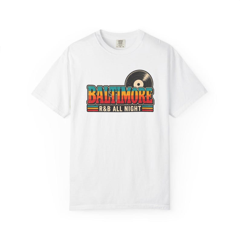 Comfort Colors Baltimore RnB Concert Shirt, All Night Out Tee for Black Women, Stadium Style Gift image 5