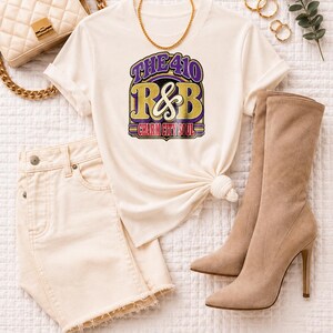 Comfort Colors ニューオーリンズ R&B コンサート シャツ、504 クレセントシティ ソウル ナイトアウト Tシャツ（黒人女性向け）、音楽好きへのギフト 画像 9