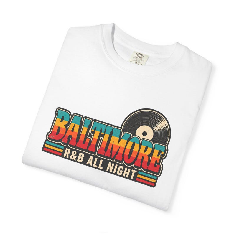 Comfort Colors Baltimore RnB Concert Shirt, All Night Out Tee for Black Women, Stadium Style Gift image 11