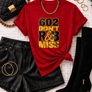 602 Dont Rnb Miss | Garment Dyed Heavyweight Tee | Stadium Style Women image 7