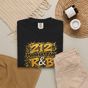 212 Manhattan Rnb New York Metlife | Kledinggeverfd zwaar T-shirt | R&B concertoutfit afbeelding 9