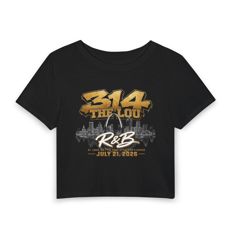Camiseta infantil 314 The Lou R&B Concert St. Louis Skyline | 21 de julho de 2026 imagem 2