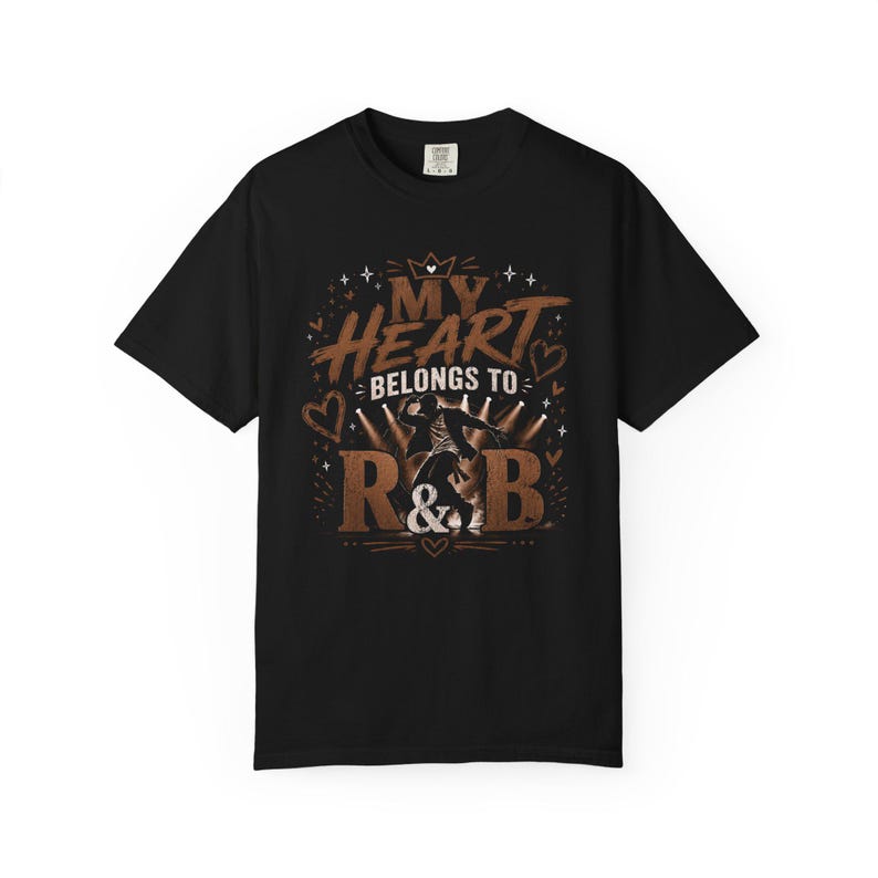 My Heart Belongs to R&B Graphic Tee - Concert Shirt - Stadium Tour Outfit 2026 - Music Lover Gift - Vintage Style Comfort Colors Shirt image 13