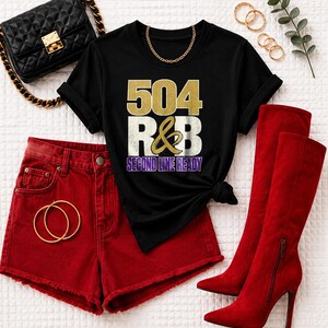 Comfort Colors® New Orleans RandB Concert Shirt, NOLA Night Out Tee for Black Women, Grown and Sexy Stadium Style image 3