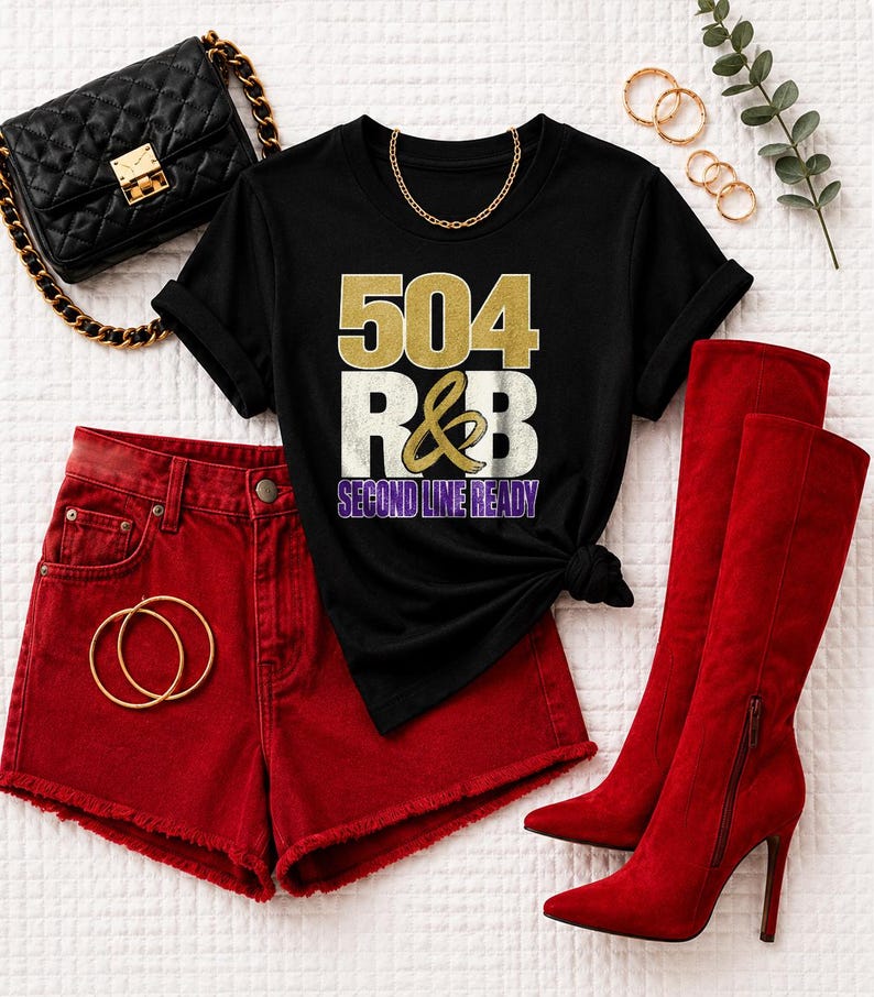 Comfort Colors® New Orleans RandB Concert Shirt, NOLA Night Out Tee for Black Women, Grown and Sexy Stadium Style image 3