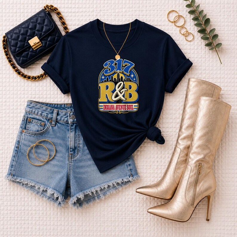 Comfort Colors® Indianapolis RandB Concert Shirt, 317 Indiana Avenue Soul Night Out Tee for Black Women, Grown and Sexy Gift image 5