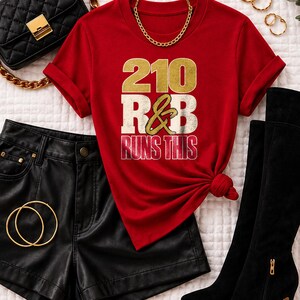 Comfort Colors® San Antonio RandB Concert Shirt, 210 Runs This Night Out Tee for Black Women, Stadium Style image 7