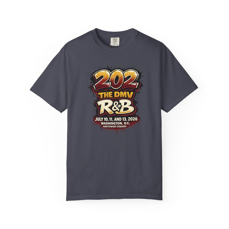 DMV 202 R&B T-Shirt | Washington DC 2026 Concert Tee image 3