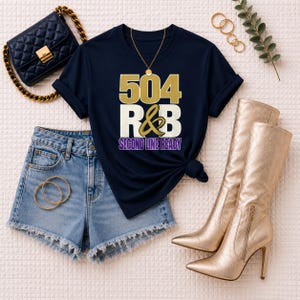 Comfort Colors® New Orleans RandB Concert Shirt, NOLA Night Out Tee for Black Women, Grown and Sexy Stadium Style image 7