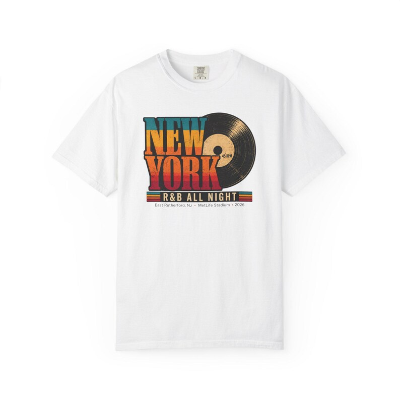 Camiseta para show de R&B em Nova York, East Rutherford, MetLife 2026 | Presente para amantes da música imagem 5