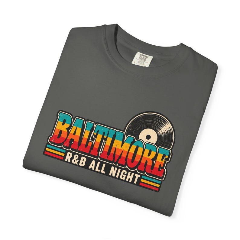 Comfort Colors Baltimore RnB Concert Shirt, All Night Out Tee for Black Women, Stadium Style Gift image 10