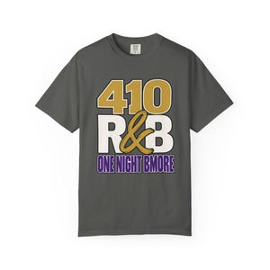 410 Rnb One Night Bmore | T-shirt épais teint en pièce | T-shirt de spectacle R&B pour femme image 6