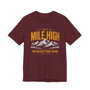 マイルハイ・デンバー 2026 ヴィンテージミュージックグラフィックTシャツ 画像 7