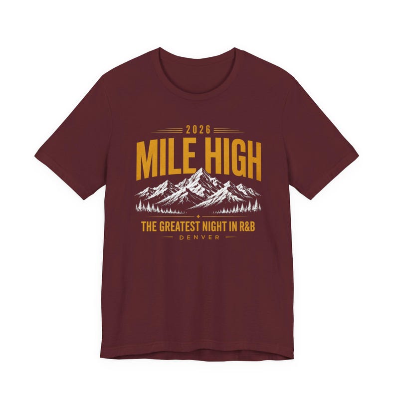 マイルハイ・デンバー 2026 ヴィンテージミュージックグラフィックTシャツ 画像 7