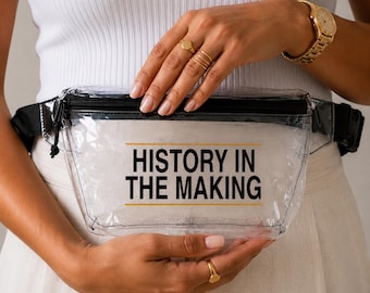History In The Making | R&B Concert Bag | Concert Belt Bag | Stadium Approved Clear Bag Women 2026