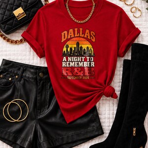 Dallas R&B Concert Tee for Black Women, Comfort Colors Concert Outfit, Grown and Sexy Tour Shirt, Dfw Concert Fashion image 11