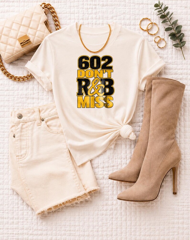 602 Dont Rnb Miss | Garment Dyed Heavyweight Tee | Stadium Style Women image 6