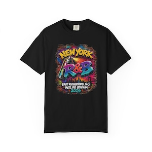 New York R&B Graffiti East Rutherford Metlife 2026 | R&B Concert T-shirt | Stadionstijl Dames afbeelding 5