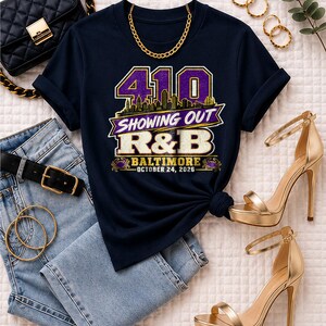Comfort Colors® Baltimore RandB Concert Shirt, Bmore Night Out Tee for Black Women, Grown and Sexy Stadium Style image 4