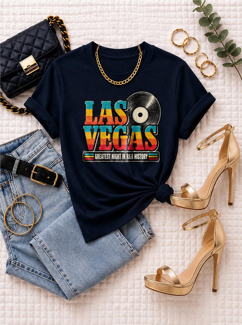 Comfort Colors® Las Vegas RandB Concert Shirt, Greatest Night in 702 History, Night Out Tee for Black Women image 6