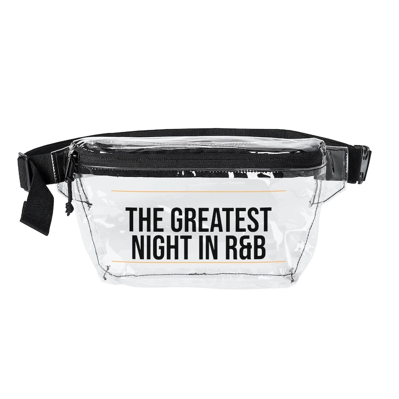 Greatest Night in R&B Design | Clear Concert Fanny Pack Stadium Approved | Clear Belt Bag Women image 2