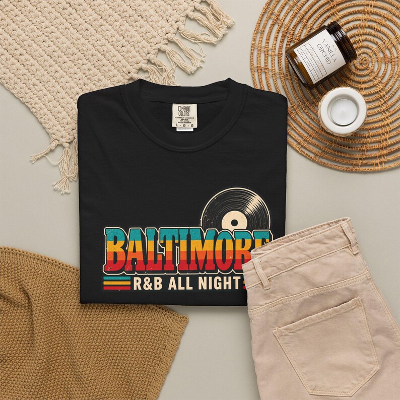 Camiseta Comfort Colors para concierto de R&B en Baltimore, camiseta Bmore All Night Out para mujeres negras, regalo para adultos y sexys. imagen 3
