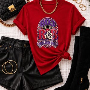 Comfort Colors® Columbia SC RandB Concert Shirt, 803 Midlands Soul Night Out Tee for Black Women, Music Lover Gift image 7