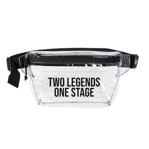 Dos leyendas, un escenario: riñonera transparente para conciertos, homologada para estadios. imagen 4