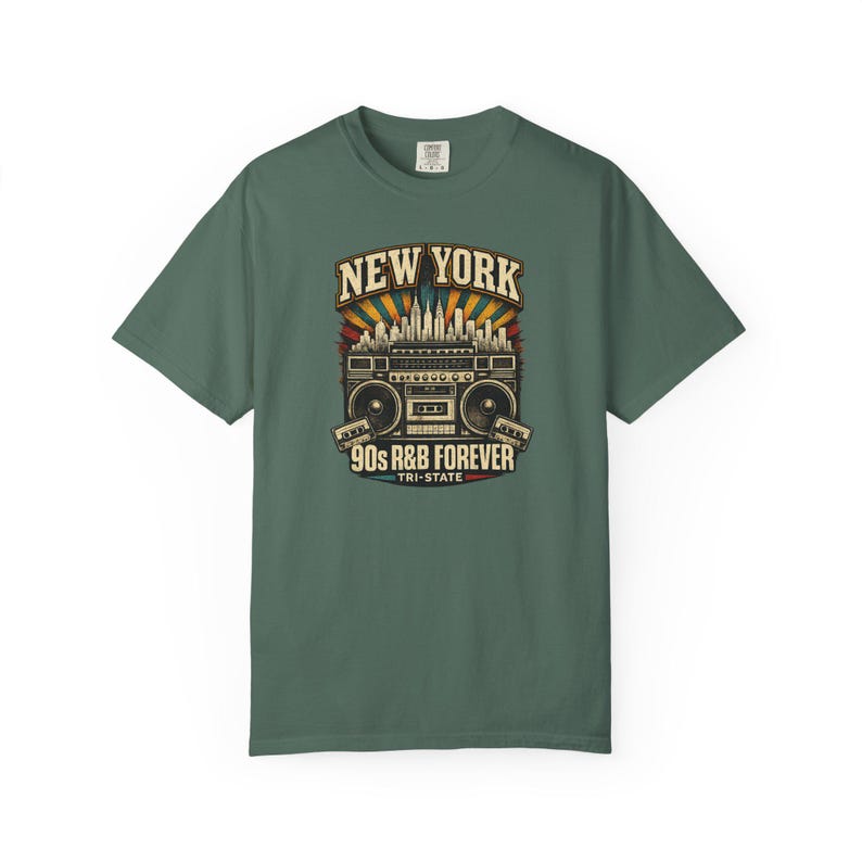 T-shirt New York années 90 R&B Forever Tri State | T-shirt épais teint en pièce | T-shirt de concert R&B image 5