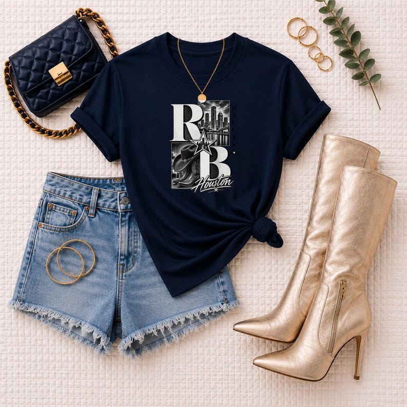 Comfort Colors® Houston RandB Concert Shirt, H-Town Night Out Tee for Black Women, Grown and Sexy Stadium Style image 5