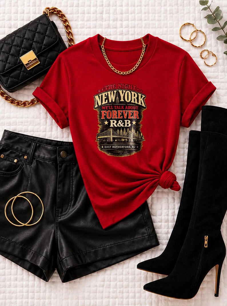 New York R&B Concert Tee for Black Women, Comfort Colors Concert Outfit, Grown and Sexy Tour Shirt, Tri-State Concert Fashion image 1