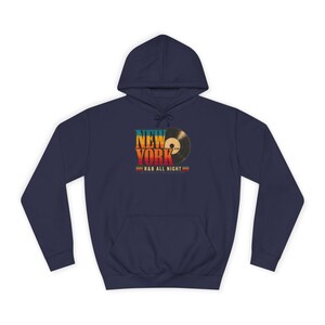 Comfort Colors New York RnB Concert Hoodie, All Night Vintage Graphic for Black Women, Concert Lover Gift image 4