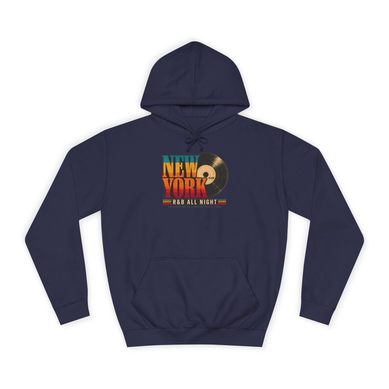 Comfort Colors New York RnB Concert Hoodie, All Night Vintage Graphic for Black Women, Concert Lover Gift image 4