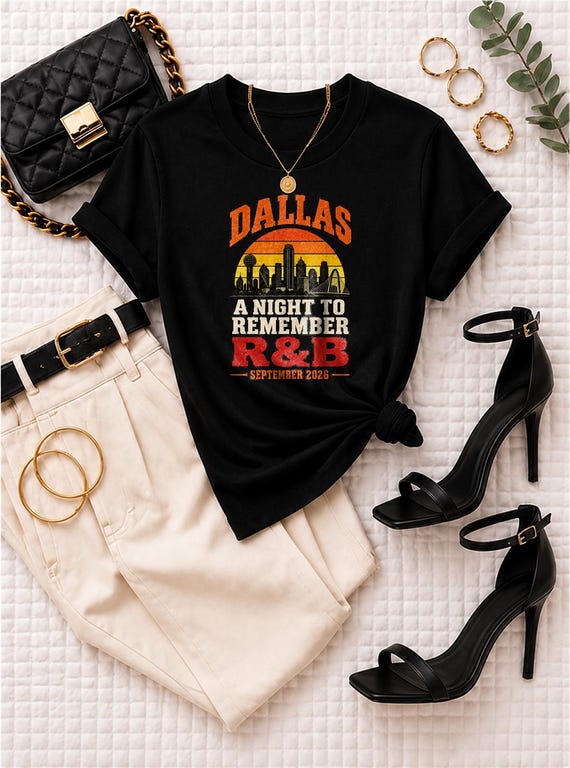 Dallas DFW Concert Fashion Tee - R&B Tour 2026