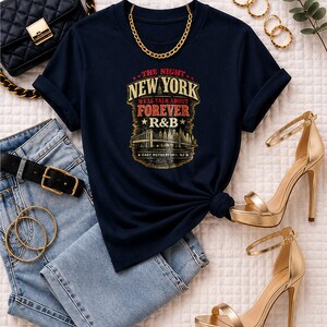 New York R&B Concert Tee for Black Women, Comfort Colors Concert Outfit, Grown and Sexy Tour Shirt, Tri-State Concert Fashion image 5