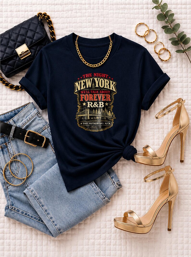 New York R&B Concert Tee for Black Women, Comfort Colors Concert Outfit, Grown and Sexy Tour Shirt, Tri-State Concert Fashion image 5