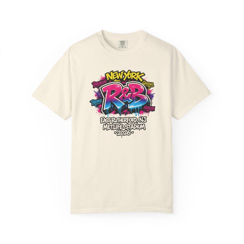 New York Brooklyn Queens Bronx Harlem Rnb Metlife 2026 | R&B Concert Tee | Music Lover Gift Women image 5