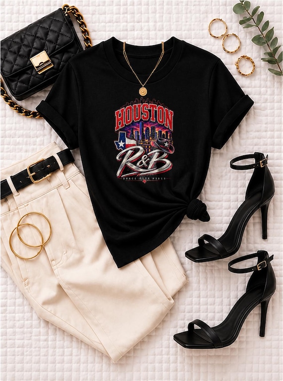 Houston Space City Vibes Red Tee - R&B Tour 2026