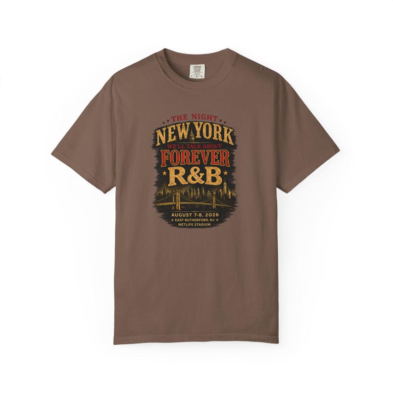 The Night New York Well Talk About Forever Rnb | Garment Dyed Heavyweight Tee | Grown and Sexy Gift image 7